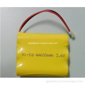 AA 600mAh 3.6V Rechargeable Ni-CD Battery